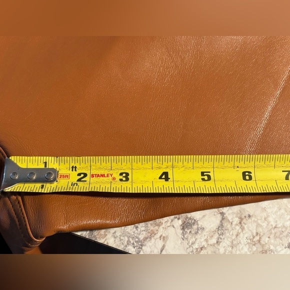 Aritzia Wilfred The Melina Pants High-waisted Vegan Leather Epicurean Brown 10 - Picture 16 of 16